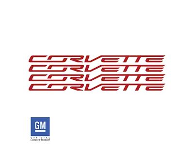 Corvette Script Wheel Lettering Kit (14-19 Corvette C7)