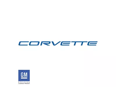 Dash Air Bag Vinyl Lettering Kit; Gloss Blue (97-04 Corvette C5)