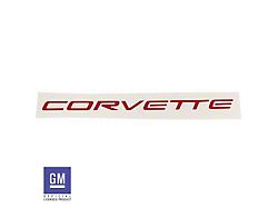 Dash Air Bag Vinyl Lettering Kit; Gloss Red (97-04 Corvette C5)