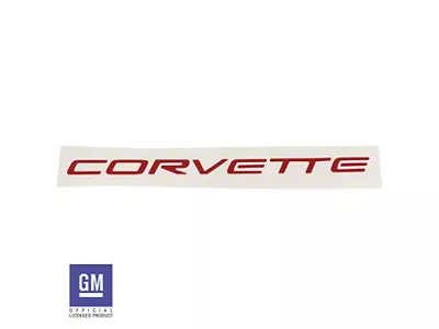 Dash Air Bag Vinyl Lettering Kit; Gloss Red (97-04 Corvette C5)