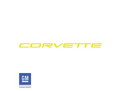 Dash Air Bag Vinyl Lettering Kit; Gloss Yellow (97-04 Corvette C5)