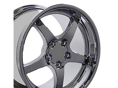 Deep Dish Chrome Wheel; 18x10.5; 56mm Offset (97-04 Corvette C5)