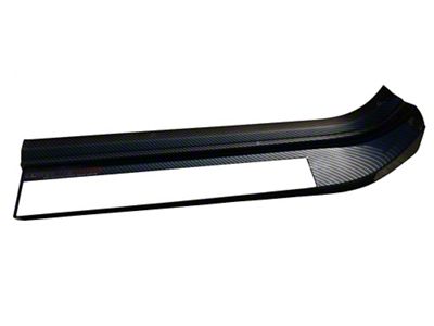 Door Sill Guards with Cutout; Matte Hydro Carbon Fiber (14-19 Corvette C7)