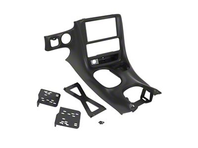 Double DIN Headunit Conversion Console Bezel with Mounting Brackets (97-04 Corvette C5)