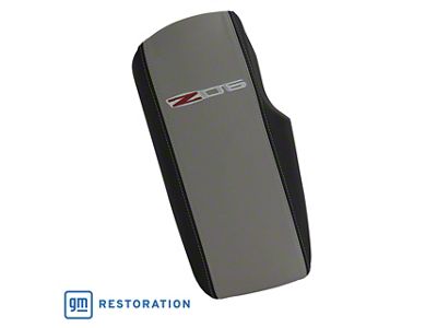 Embroidered Leather Console Lid with Z06 Logo (05-13 Corvette C6)