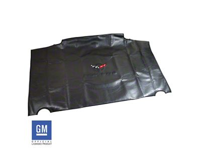 Embroidered Top Bag with Black C5 Logo; Black (97-04 Corvette C5)