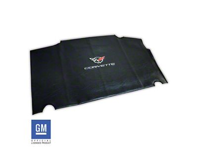 Embroidered Top Bag with Silver C5 Logo; Black (97-04 Corvette C5)