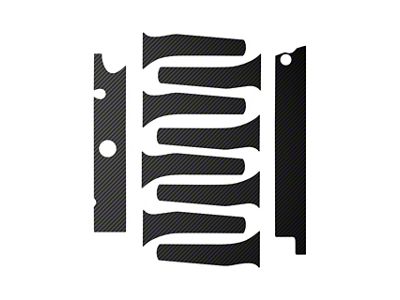 Engine Decal Graphics; Black Carbon Fiber (14-19 Corvette C7 Grand Sport, Stingray)