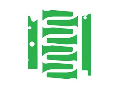 Engine Decal Graphics; Gloss Lime Green (14-19 Corvette C7 Grand Sport, Stingray)