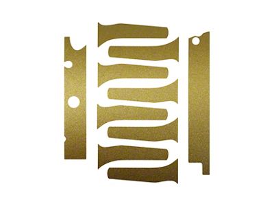 Engine Decal Graphics; Gloss Metallic Gold (14-19 Corvette C7 Grand Sport, Stingray)