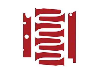 Engine Decal Graphics; Gloss Red (14-19 Corvette C7 Grand Sport, Stingray)