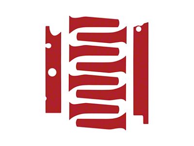 Engine Decal Graphics; Matte Red (14-19 Corvette C7 Grand Sport, Stingray)