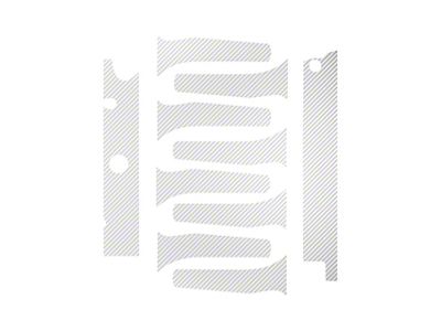 Engine Decal Graphics; White Carbon Fiber (14-19 Corvette C7 Grand Sport, Stingray)