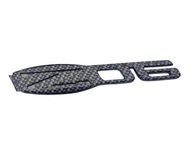 Fender Emblems; Gloss Hydro Carbon Fiber (06-13 Corvette C6 Z06)