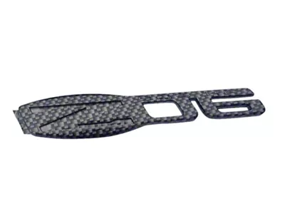Fender Emblems; Matte Hydro Carbon Fiber (06-13 Corvette C6 Z06)