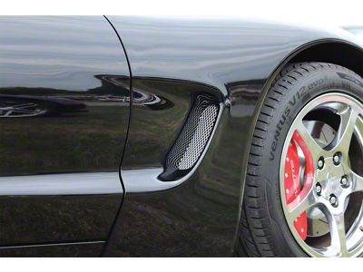 Fender Vent/Cove Screens; Aluminum (97-04 Corvette C5)