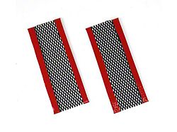 Fender Vent/Cove Screens; Aluminum with Black Finish (97-04 Corvette C5)