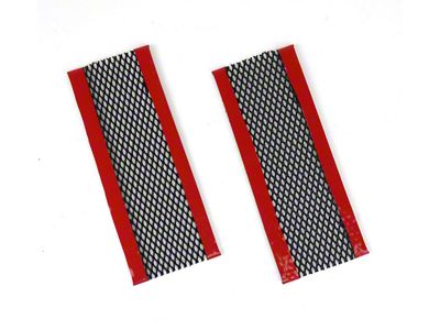 Fender Vent/Cove Screens; Aluminum with Black Finish (97-04 Corvette C5)