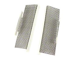 Fender Vent/Cove Screens; Stainless Steel (97-04 Corvette C5)