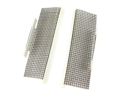 Fender Vent/Cove Screens; Stainless Steel (97-04 Corvette C5)