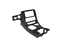 Fiber Double DIN Conversion Console Bezel; Matte Hydro Carbon Fiber (97-04 Corvette C5)