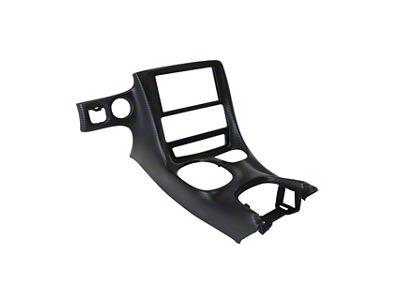 Fiber Double DIN Conversion Console Bezel; Matte Hydro Carbon Fiber (97-04 Corvette C5)
