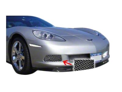 Fog Light Screens; Black (05-13 Corvette C6 Base)