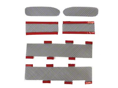 Front Bumper and Cove Screens; Stainless Steel with Black Finish (97-04 Corvette C5)