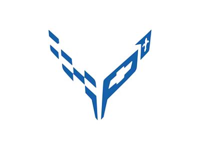 Front Flag Emblem Insert Overlay Set (20-25 Corvette C8)