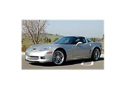 Front Grille Insert Screen; Aluminum with Black Finish (06-13 Corvette C6 Grand Sport, Z06, ZR1)