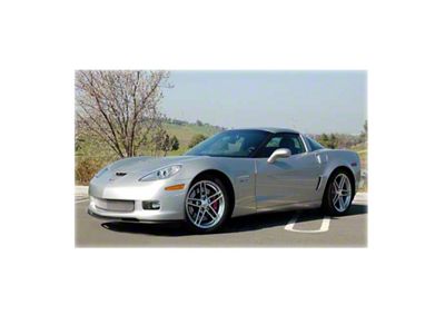 Front Grille Insert Screen; Aluminum with Black Finish (06-13 Corvette C6 Grand Sport, Z06, ZR1)