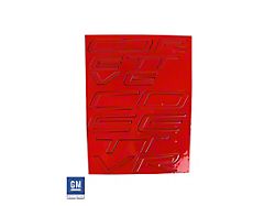 Front and Rear Corvette Lettering Kit; Acrylic Gloss Red (97-04 Corvette C5)