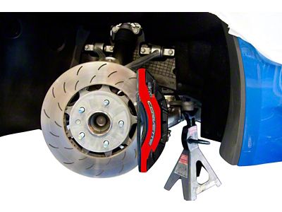 Front/Rear Brake Caliper Decal Overlays; Reflective Heat Resist (14-19 Corvette C7)