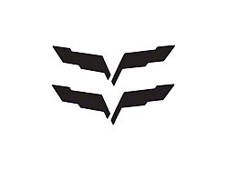 Front/Rear Flag Emblem Blackout Set (05-13 Corvette C6)