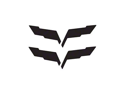 Front/Rear Flag Emblem Blackout Set (05-13 Corvette C6)