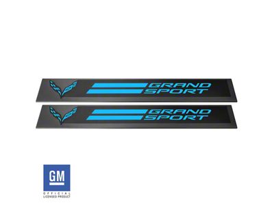 Grand Sport Door Sill Vinyl Overlay Decals (17-19 Corvette C7 Grand Sport)