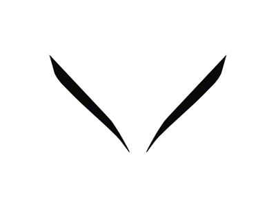 Headlight Eyelid Decals; Gloss Black (20-25 Corvette C8)