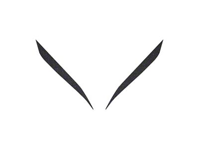 Headlight Eyelid Decals; Gloss Carbon Flash (20-25 Corvette C8)