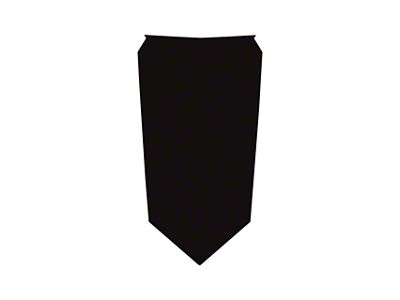 Hood Stinger Style Stripe; Matte Black (20-25 Corvette C8)