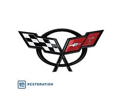 Interior Waterfall Crossflag Emblem (98-04 Corvette C5 Convertible)