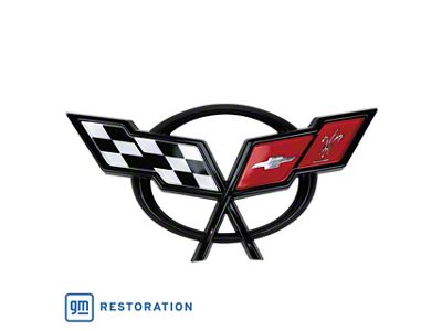 Interior Waterfall Crossflag Emblem (98-04 Corvette C5 Convertible)