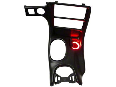 LED Cup Holder Accent Ring with Switch; Red (97-04 Corvette C5)