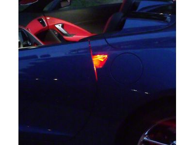 LED Door Handle Lighting; Red (14-19 Corvette C7)