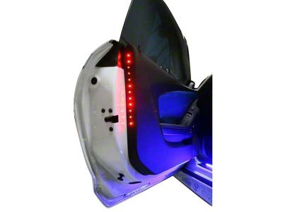 LED Door Safety Lights; Red (97-19 Corvette C5, C6 & C7)