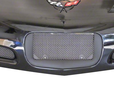 Mesh License Plate Screen; Stainless Steel (97-04 Corvette C5)