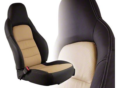 OE Spec 2-Tone Leather Standard Seat Upholstery (05-11 Corvette C6)
