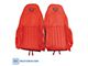 CA OE Spec Leather Standard Seat Upholstery with Headrest Cross Flag Logo (97-04 Corvette C5)