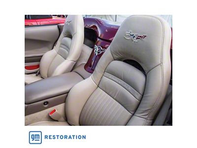 OE Spec Leather/Vinyl Sport Seat Upholstery (97-04 Corvette C5, Excluding Z06)
