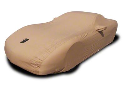 Premium Flannel Indoor Car Cover; Tan (97-04 Corvette C5)