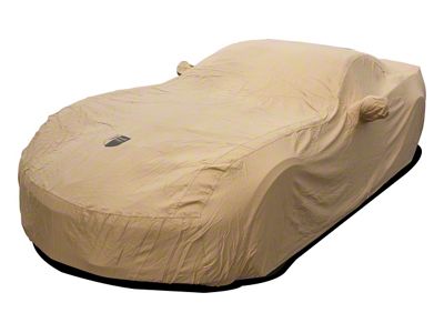 Premium Flannel Indoor Car Cover; Tan (15-19 Corvette C7 Grand Sport, Z06)